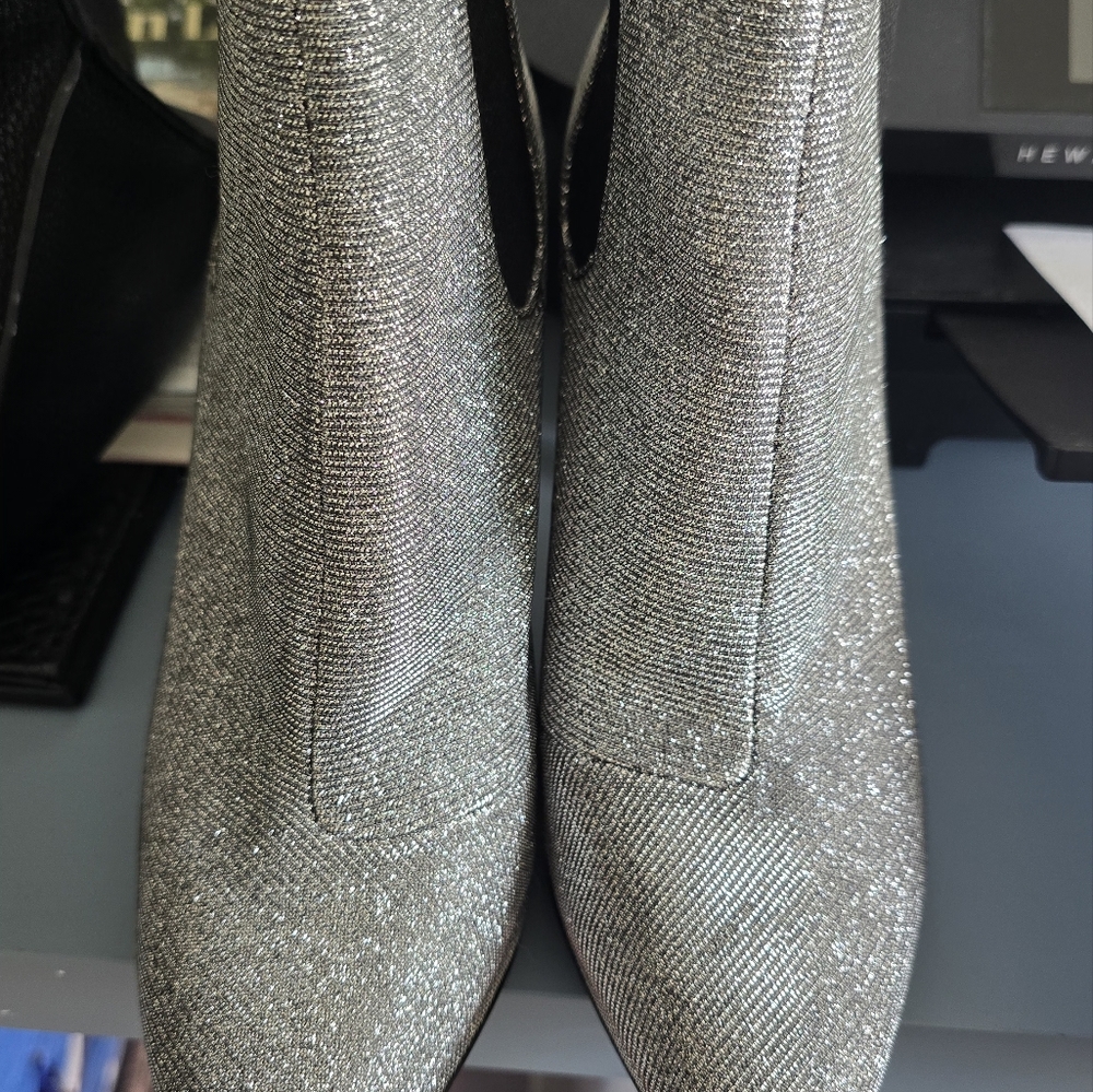MICHAEL‎ KORS Silver Glitter Pointed Toe Stiletto Size 8 - Picture 7 of 7